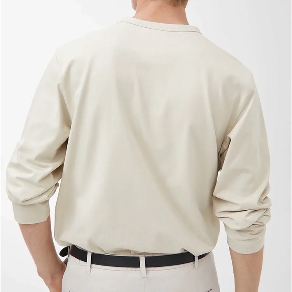 ARKET Men’s Heavyweight Long Sleeve Pocket Tee Shirt - Picture 3 of 12